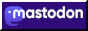 mastodon social network logo, the head of an elephant with the words mastodon